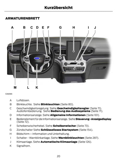 2021-2022 Ford Explorer Owner's Manual | German