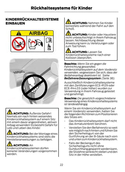 2021-2022 Ford Explorer Owner's Manual | German