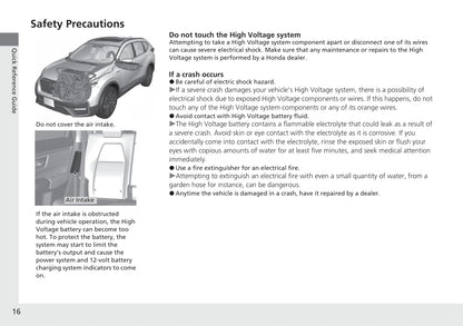 2021 Honda CR-V Hybrid Bedienungsanleitung | Englisch