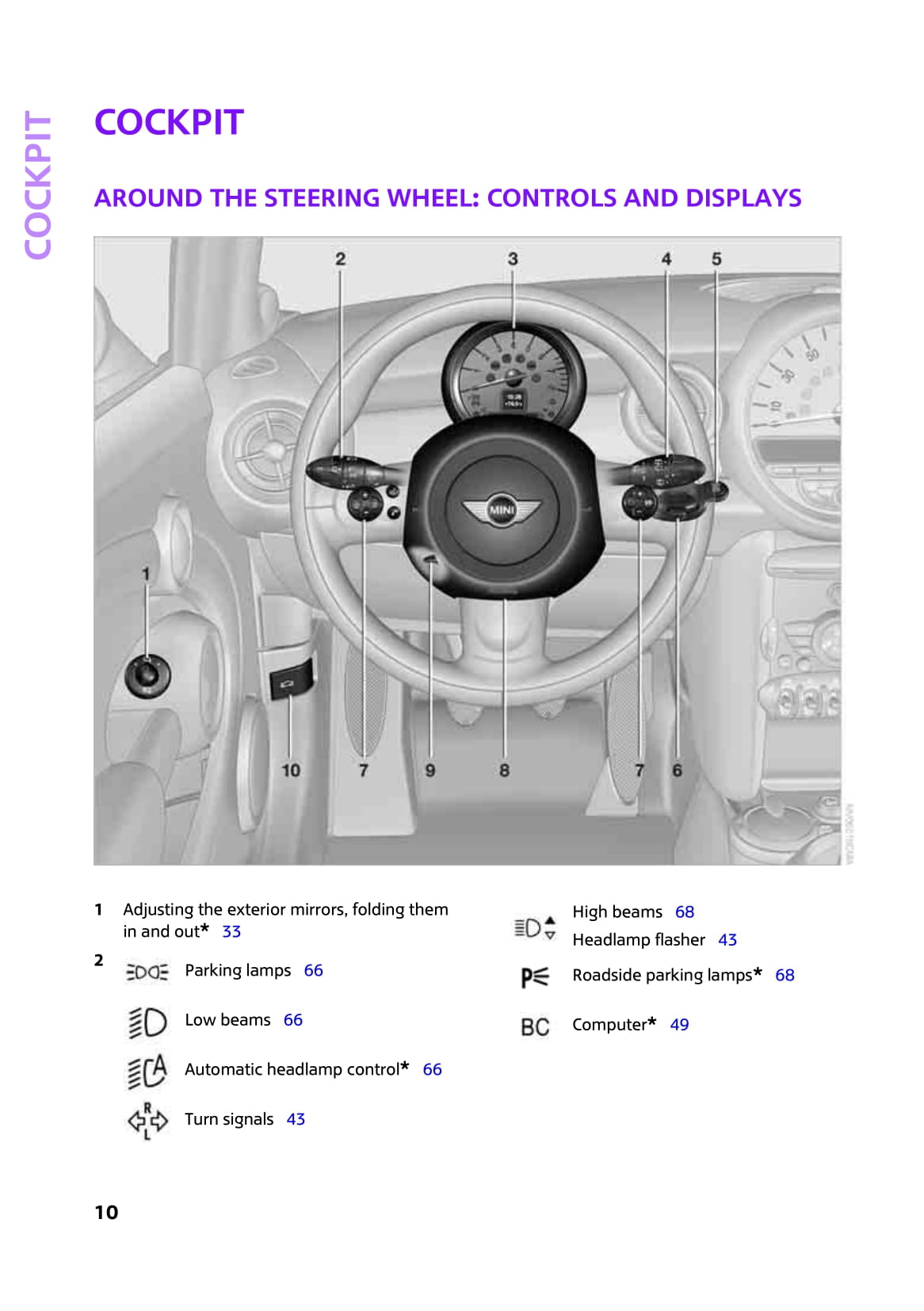 2007-2010 Mini Clubman/Cooper/One Manuel du propriétaire | Anglais