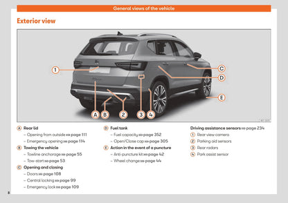 2020-2023 Seat Ateca Bedienungsanleitung | Englisch