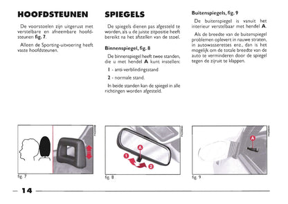 1999-2000 Fiat Seicento Gebruikershandleiding | Nederlands