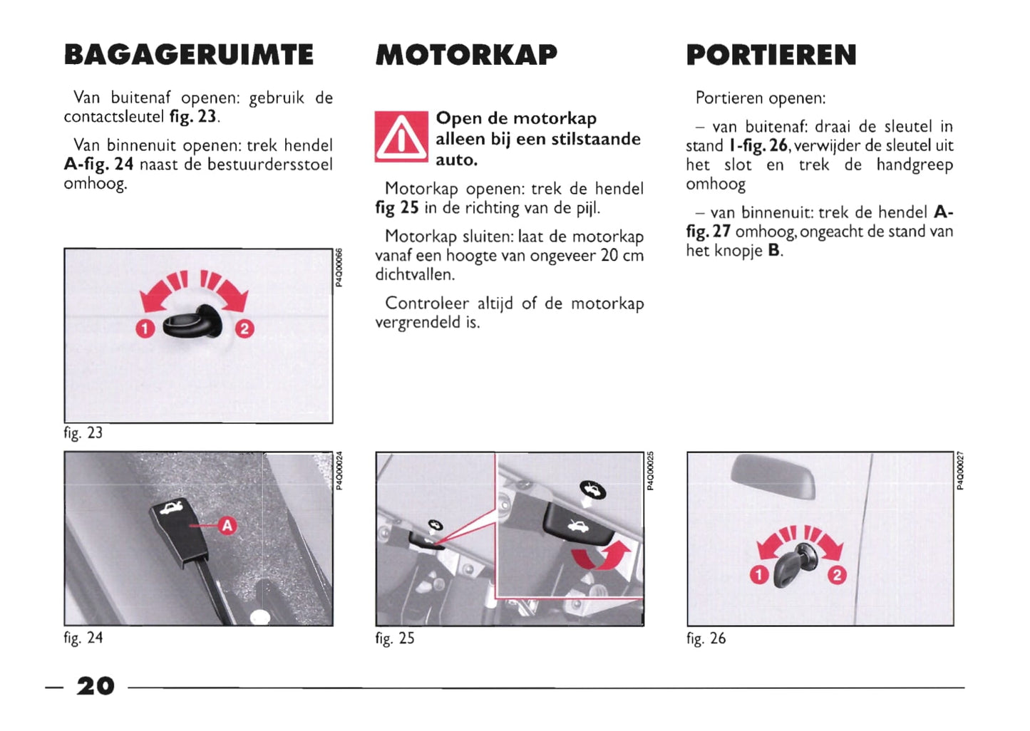 1999-2000 Fiat Seicento Gebruikershandleiding | Nederlands