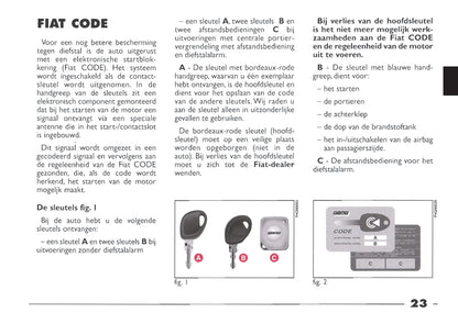 1999-2000 Fiat Seicento Gebruikershandleiding | Nederlands