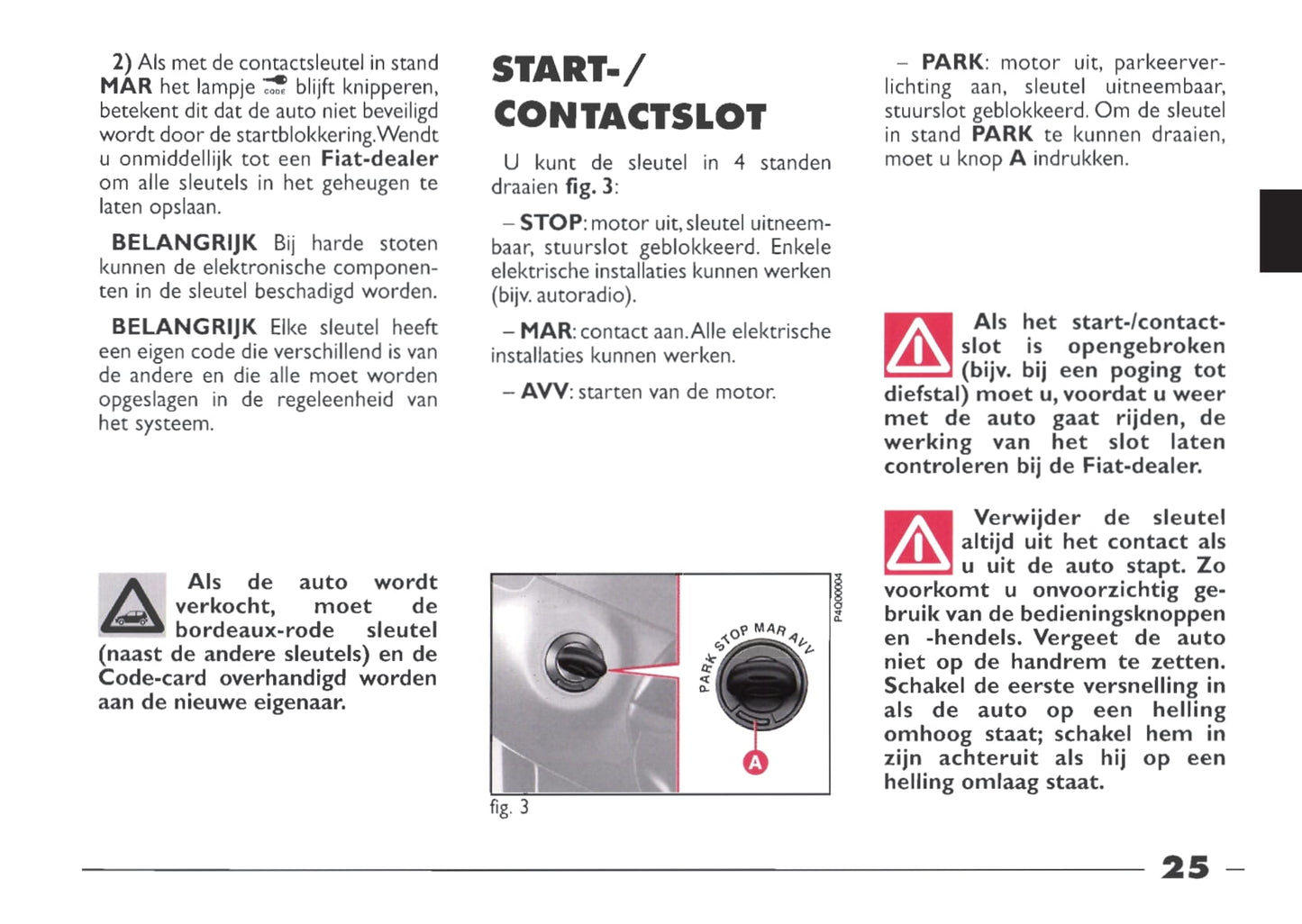 1999-2000 Fiat Seicento Gebruikershandleiding | Nederlands