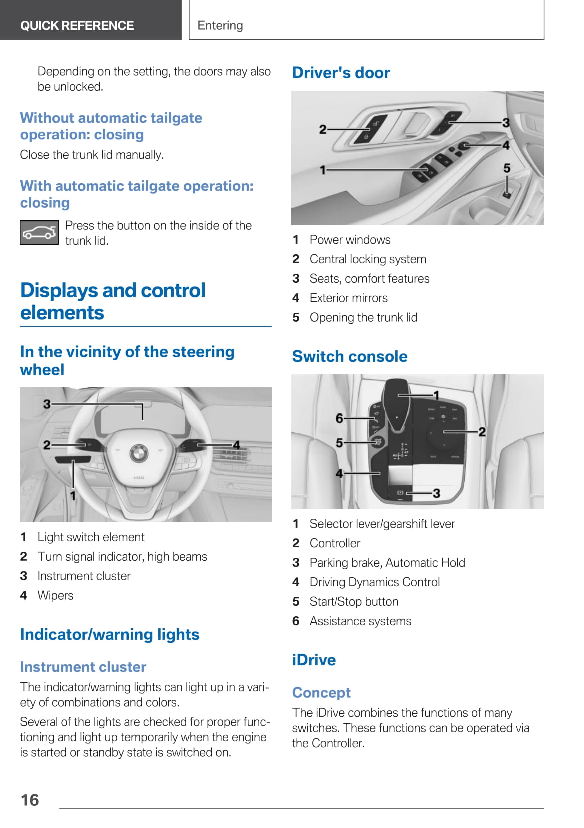 2019-2020 BMW 3 Series Owner's Manual | English