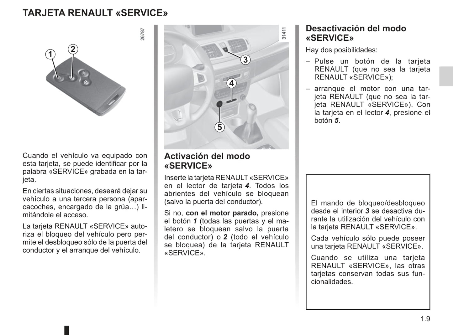 2010-2011 Renault Mégane Owner's Manual | Spanish