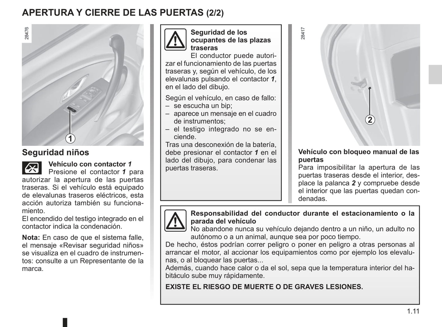 2010-2011 Renault Mégane Owner's Manual | Spanish