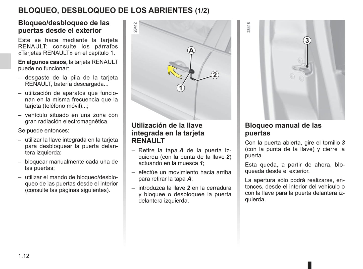 2010-2011 Renault Mégane Owner's Manual | Spanish