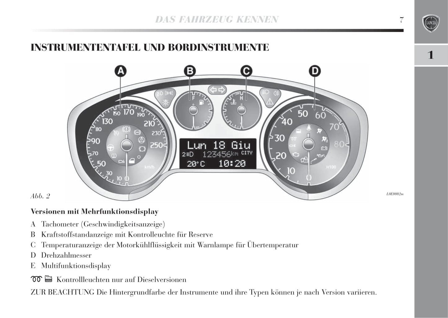 2008-2011 Lancia Delta Gebruikershandleiding | Duits