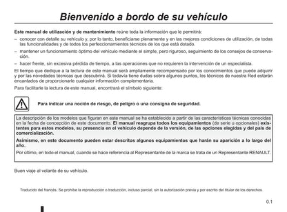 2015-2016 Renault Scénic/Grand Scénic Owner's Manual | Spanish