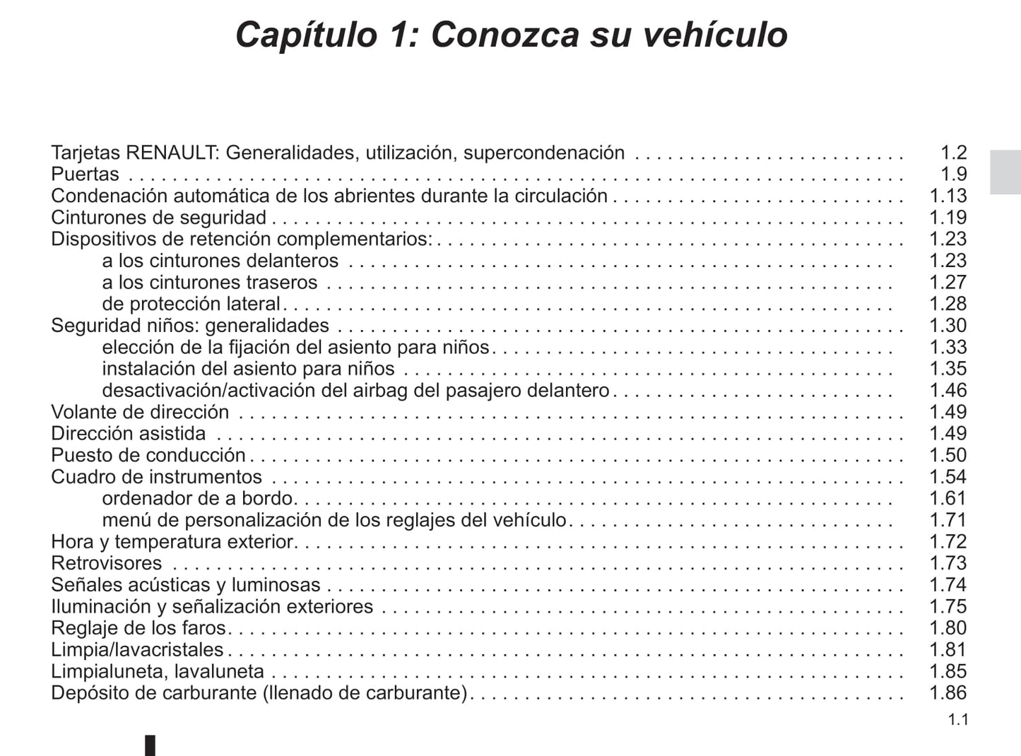 2015-2016 Renault Scénic/Grand Scénic Owner's Manual | Spanish