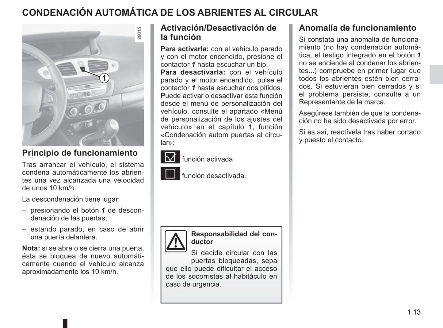 2015-2016 Renault Scénic/Grand Scénic Owner's Manual | Spanish