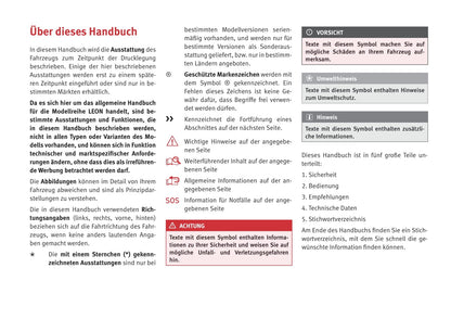 2014-2015 Seat Leon Owner's Manual | German