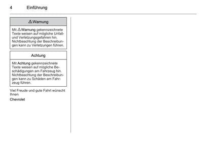 2010-2015 Chevrolet Spark Owner's Manual | German