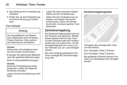 2010-2015 Chevrolet Spark Owner's Manual | German