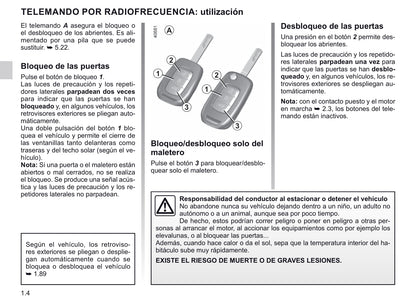 2020-2021 Renault Captur Owner's Manual | Spanish