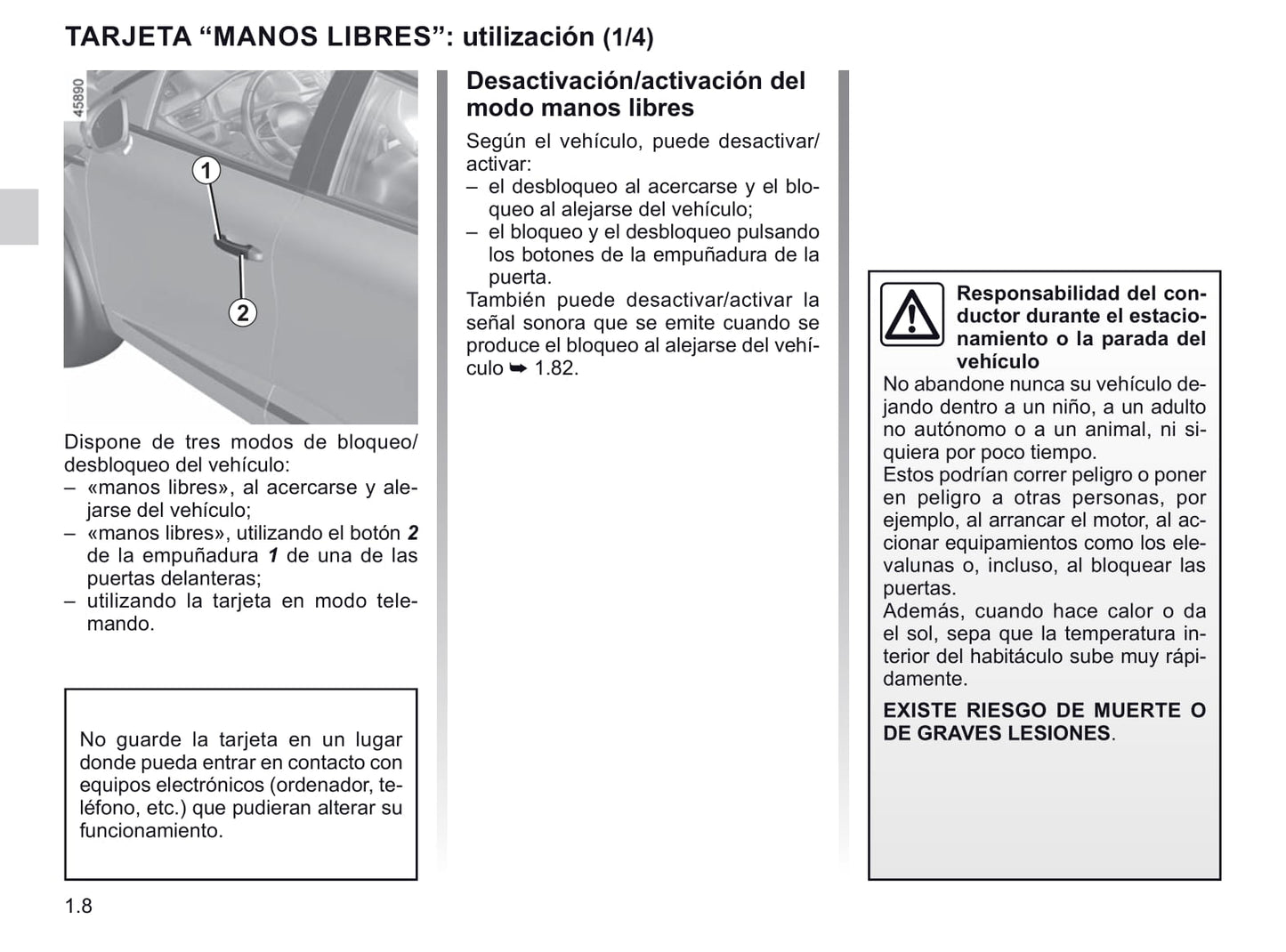 2020-2021 Renault Captur Owner's Manual | Spanish