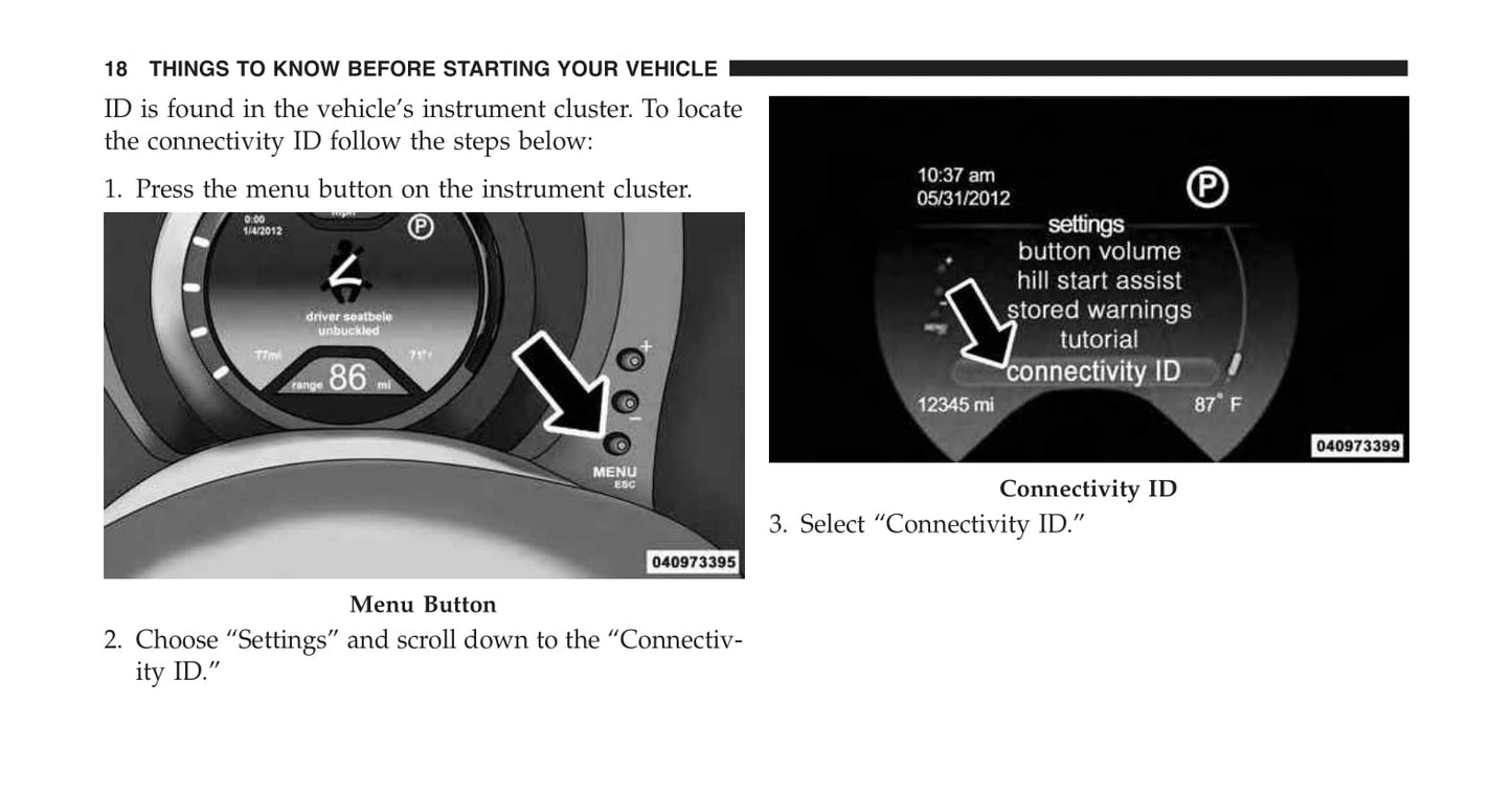 2015 Fiat 500e Owner's Manual | English