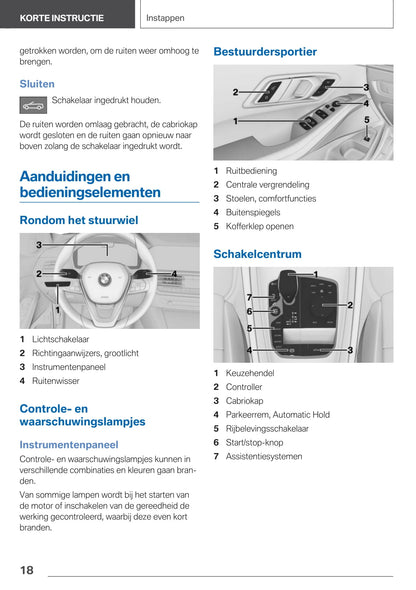 2020-2021 BMW Z4 Bedienungsanleitung | Niederländisch