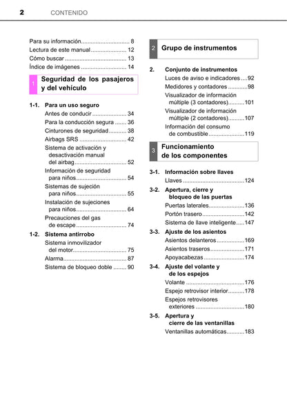 2016-2017 Toyota Auris Touring Sports Owner's Manual | Spanish