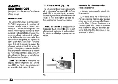 2003-2007 Alfa Romeo 166 Gebruikershandleiding | Frans