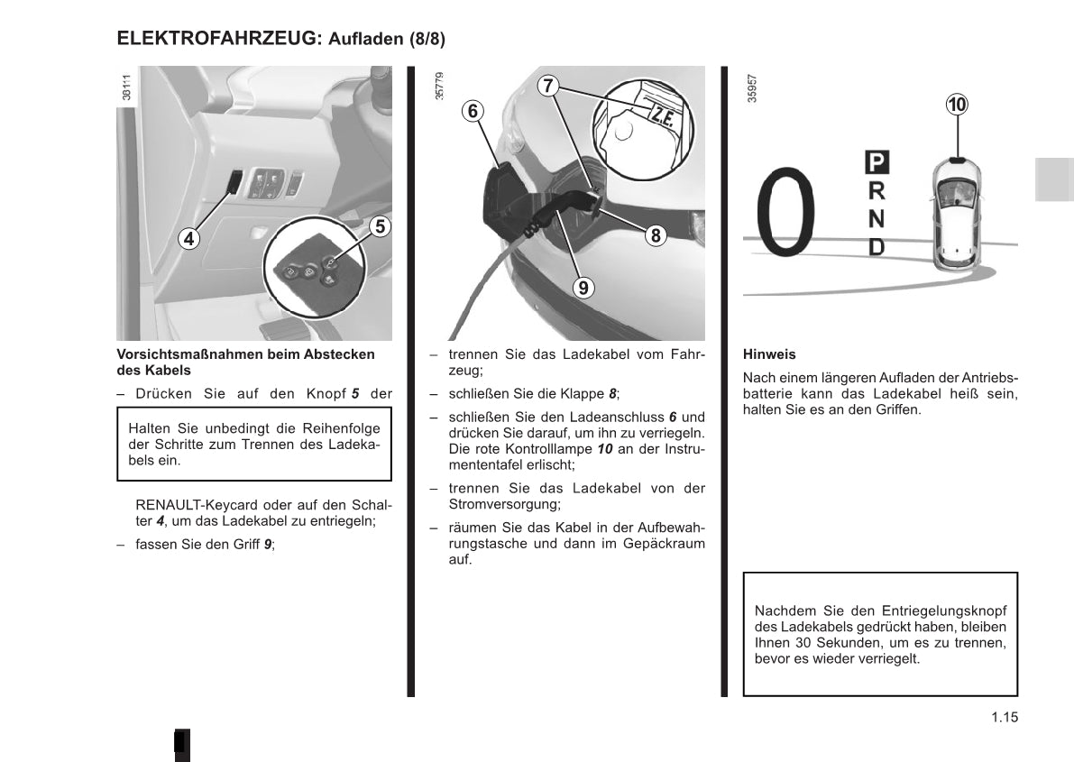 2016-2017 Renault Zoe Owner's Manual | German