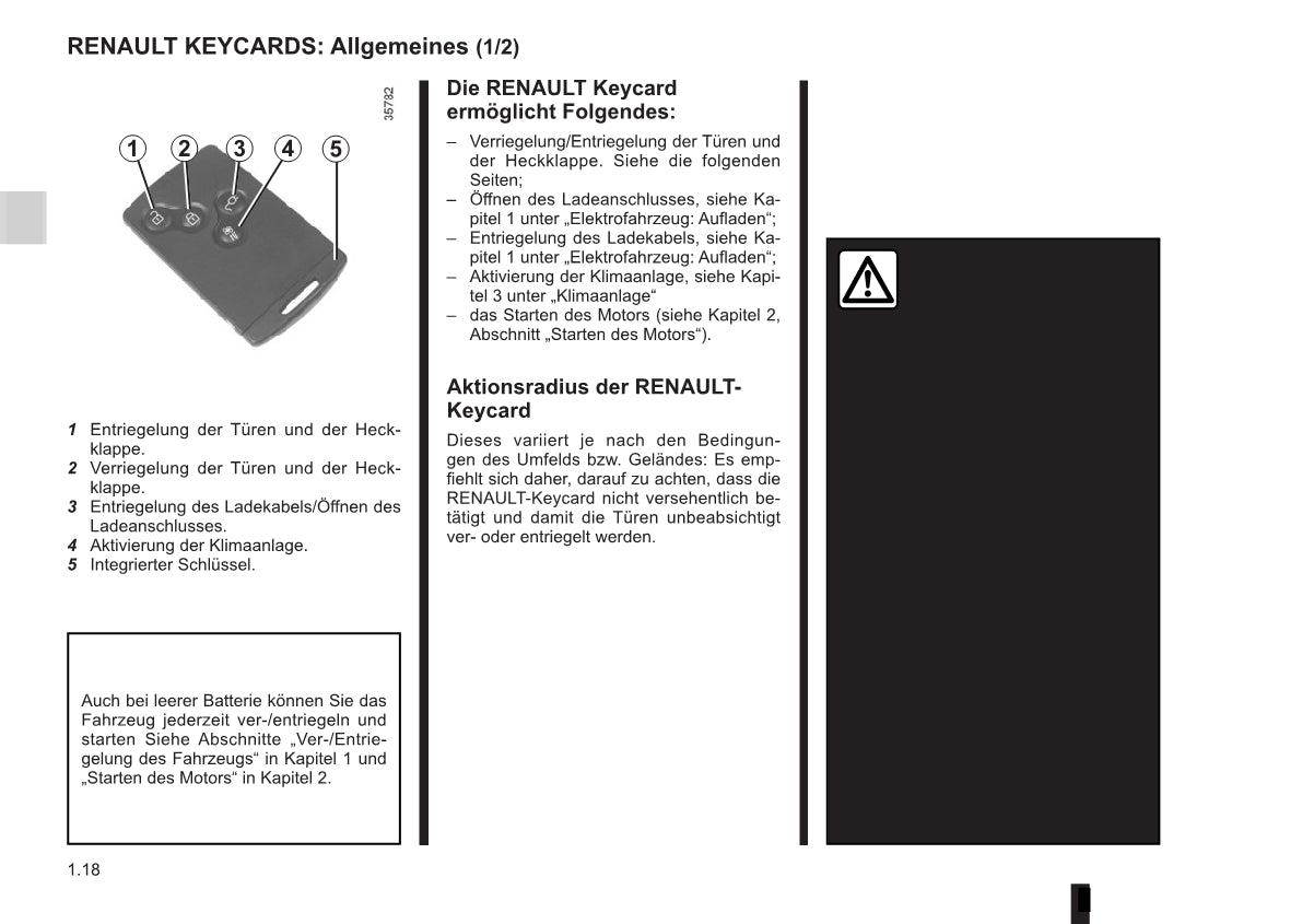 2016-2017 Renault Zoe Owner's Manual | German