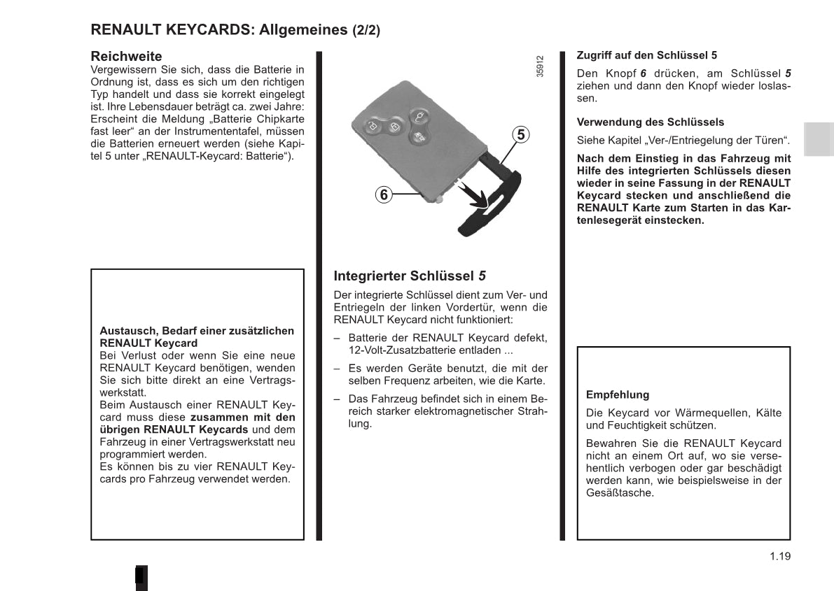 2016-2017 Renault Zoe Owner's Manual | German