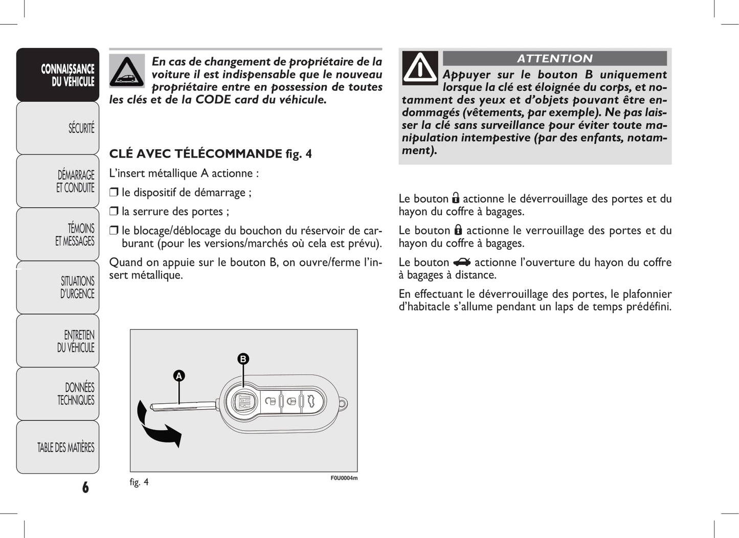 2010-2011 Fiat Punto Evo Gebruikershandleiding | Frans