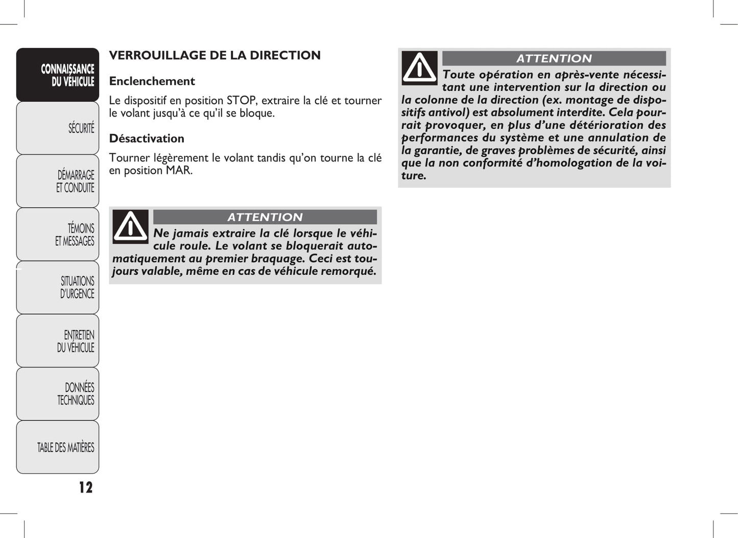 2010-2011 Fiat Punto Evo Gebruikershandleiding | Frans