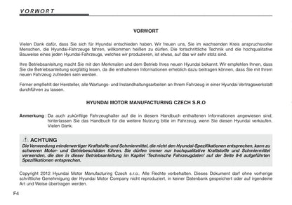 2012-2013 Hyundai i30 Bedienungsanleitung | Deutsch