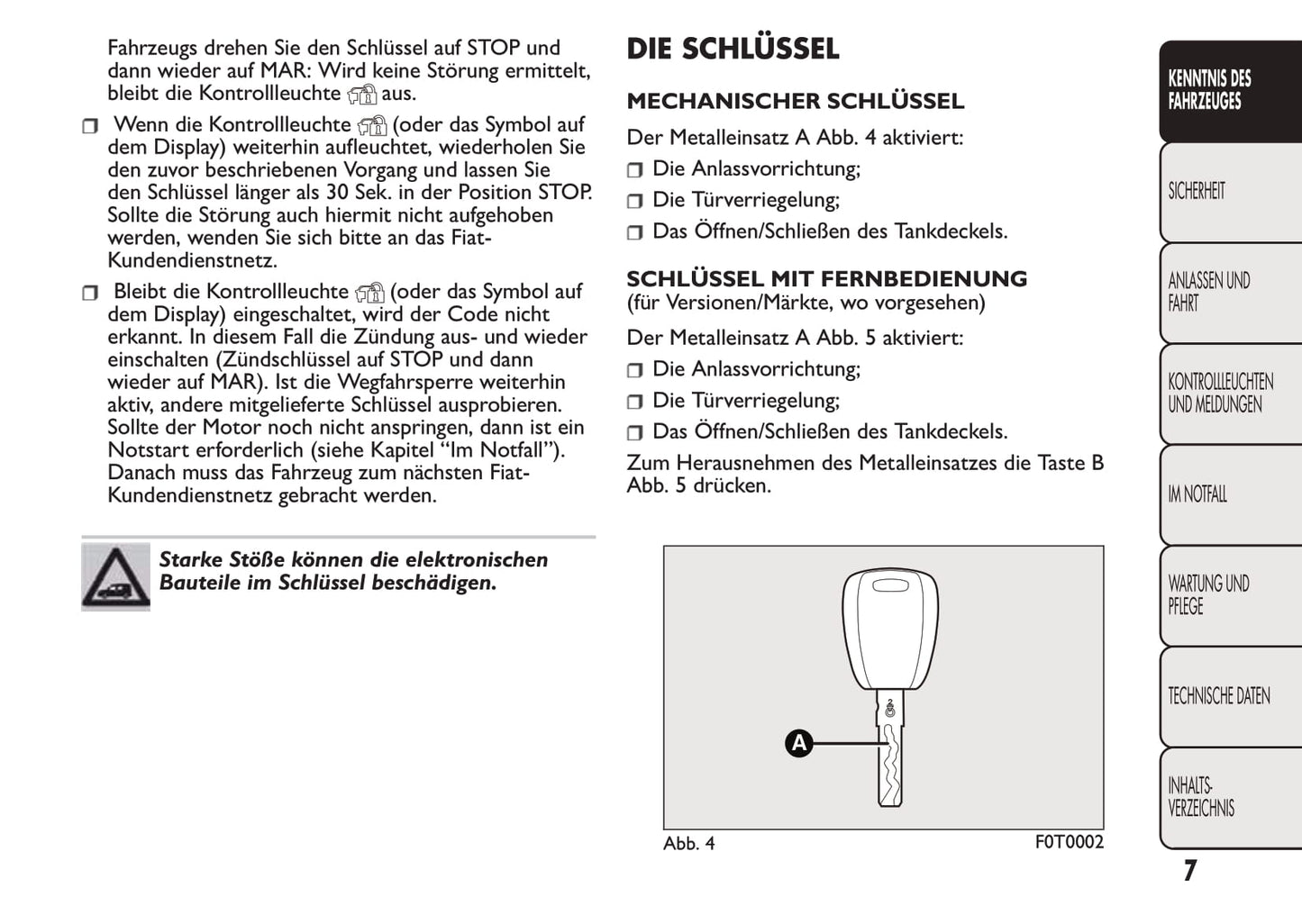 2016-2017 Fiat Qubo Bedienungsanleitung | Deutsch