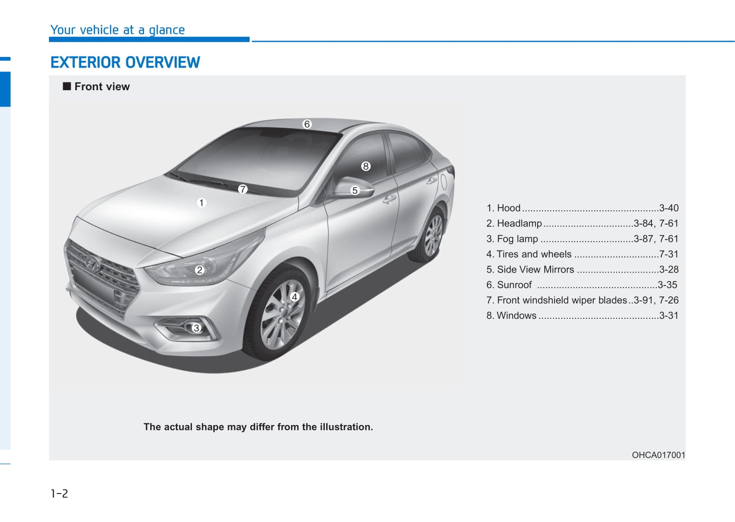 2018-2019 Hyundai Accent Gebruikershandleiding | Engels