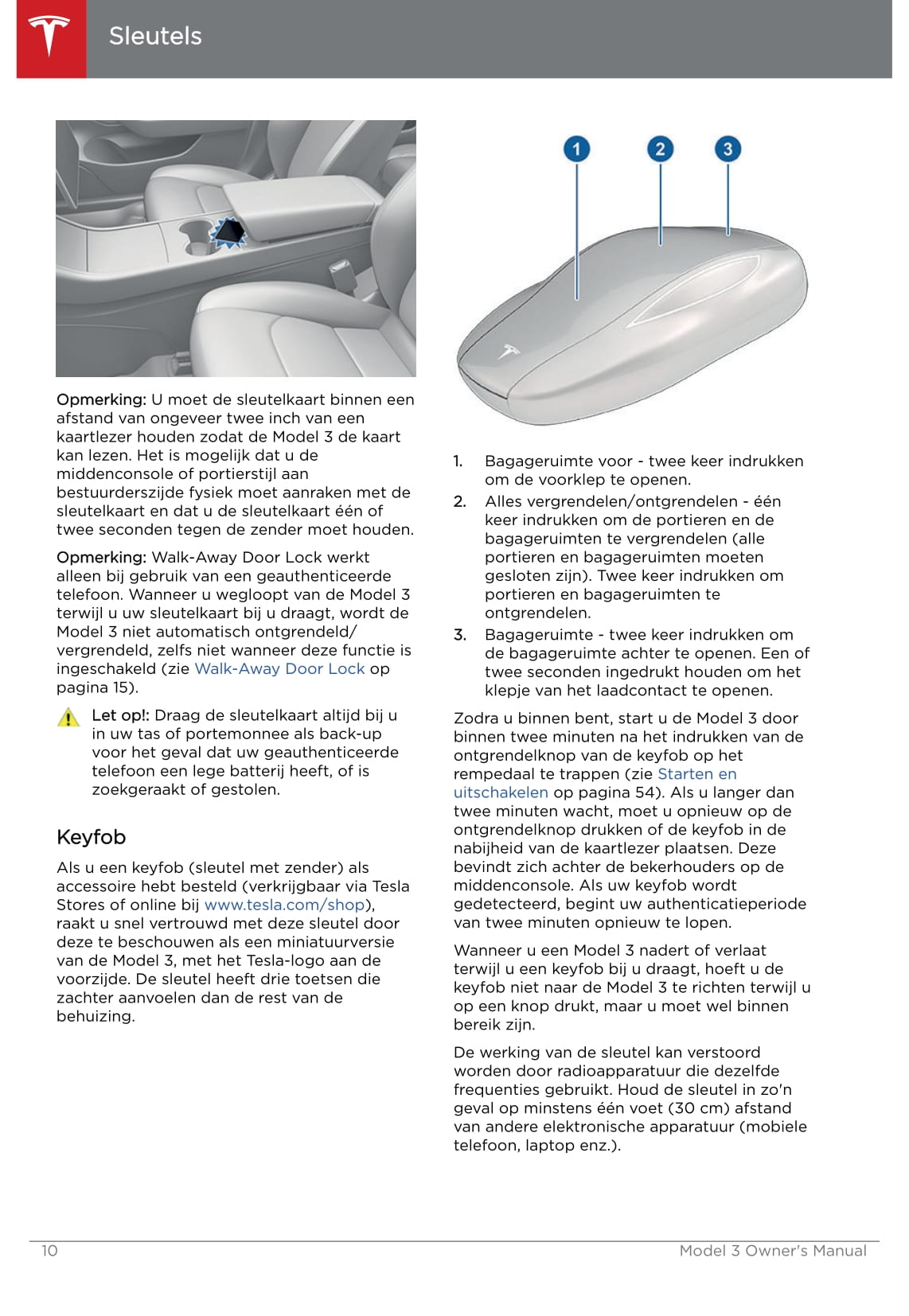 2019 Tesla Model 3 Gebruikershandleiding | Nederlands