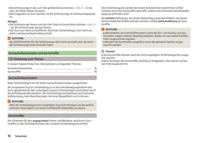 2016-2017 Skoda Octavia Owner's Manual | German