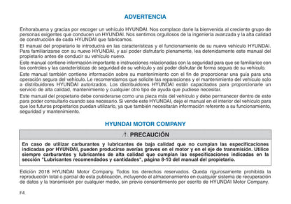 2018-2019 Hyundai i30 Gebruikershandleiding | Spaans