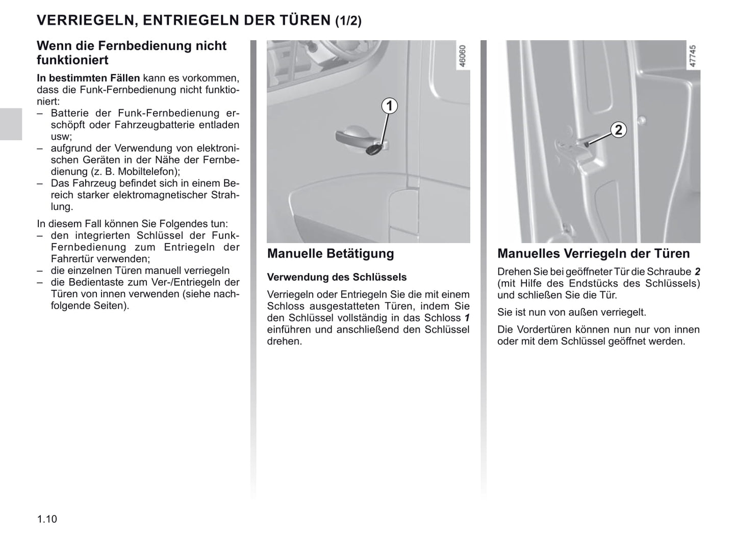 2019-2020 Renault Master Owner's Manual | German