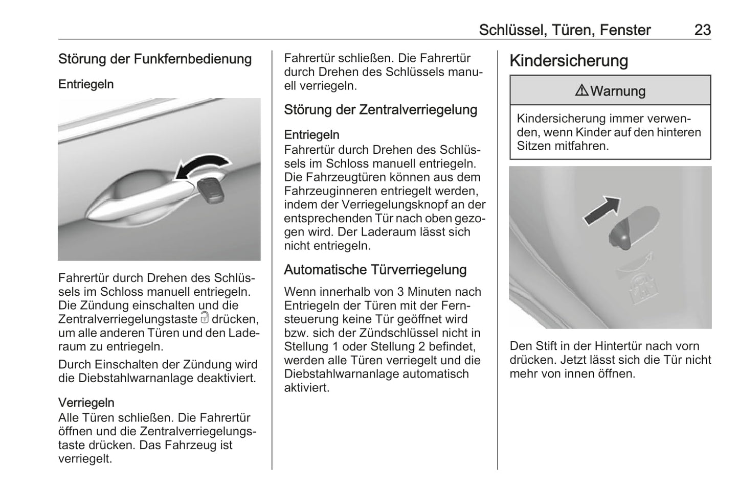 2018 Opel Karl Owner's Manual | German