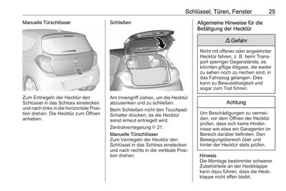 2018 Opel Karl Owner's Manual | German