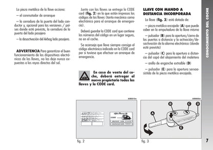 2005-2007 Alfa Romeo 156 Manuel du propriétaire | Espagnol