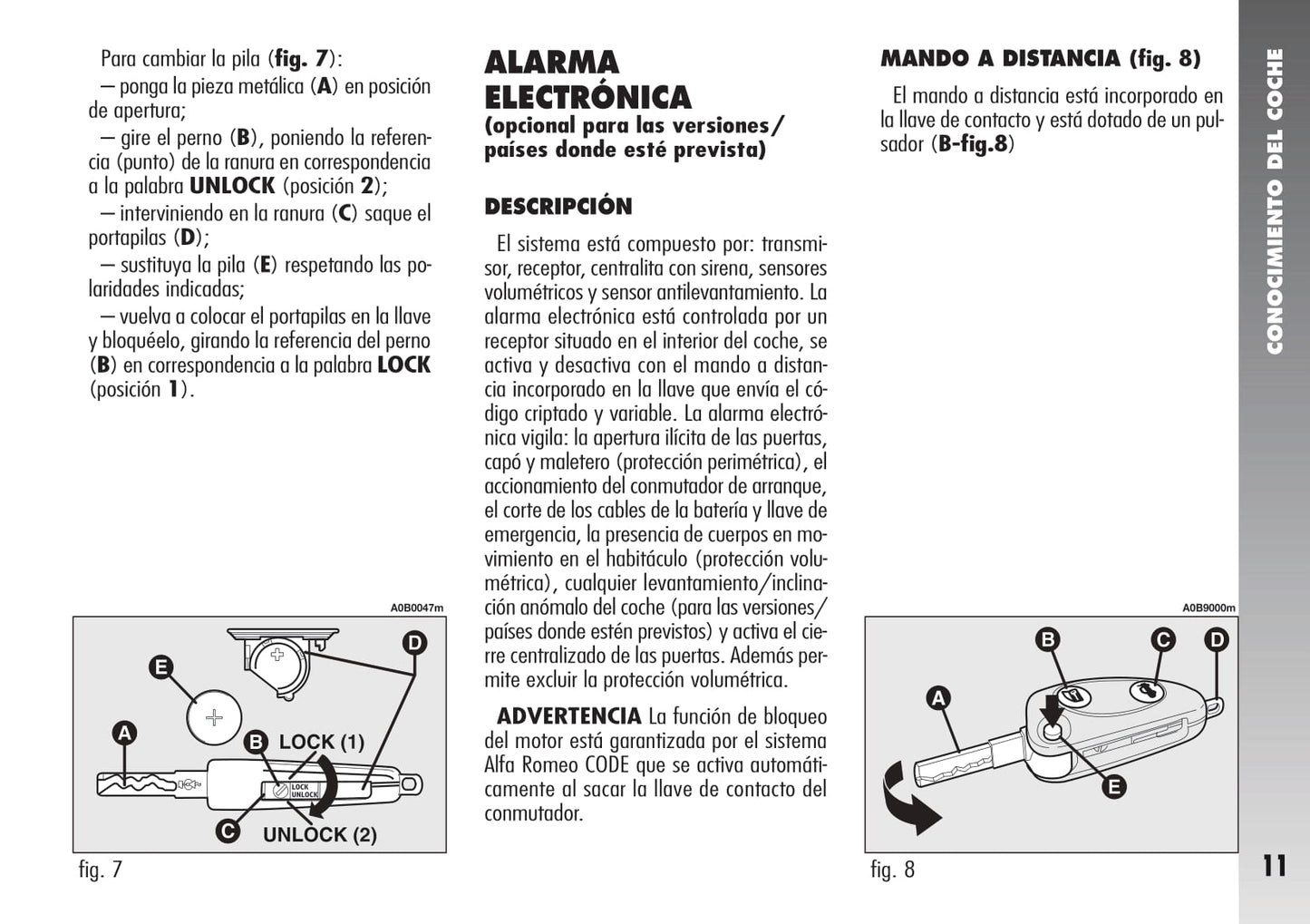 2005-2007 Alfa Romeo 156 Manuel du propriétaire | Espagnol