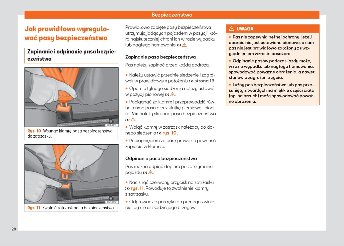 2021-2022 Seat Arona Owner's Manual | Polish