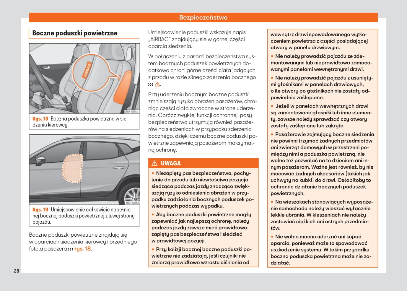 2021-2022 Seat Arona Owner's Manual | Polish