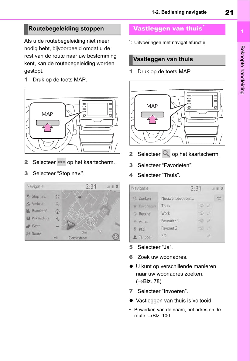 Toyota Yaris Cross Navigation Multimedia Handleiding 2021 - 2023