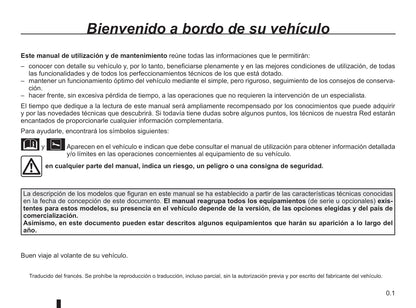 2018-2019 Renault Trafic Owner's Manual | Spanish