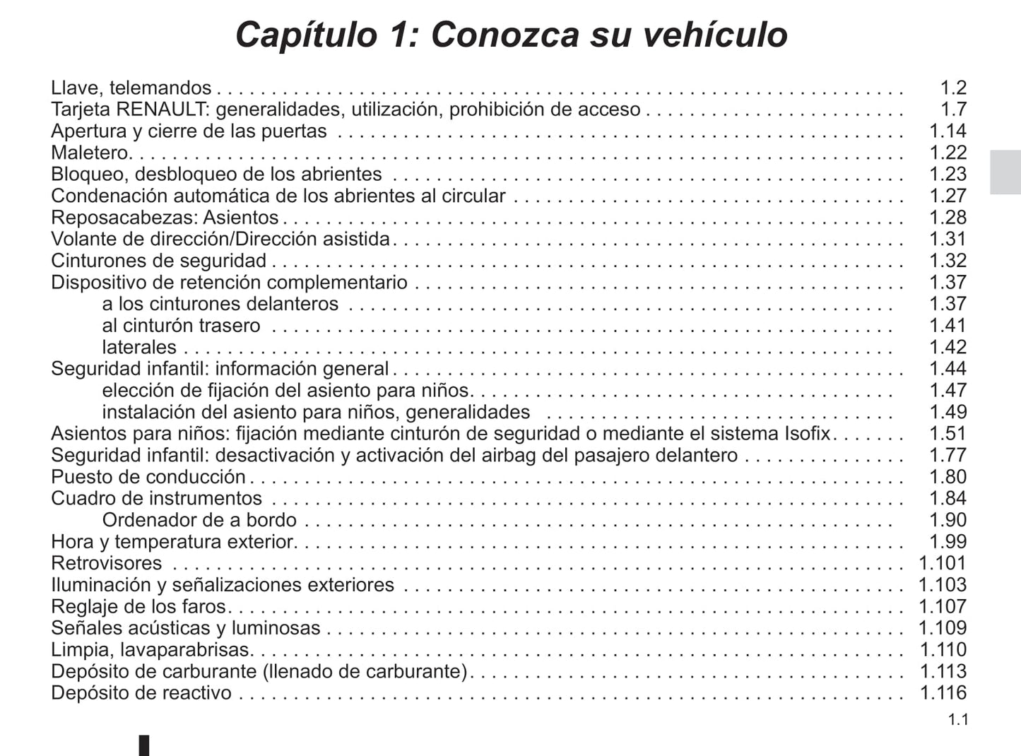 2018-2019 Renault Trafic Owner's Manual | Spanish