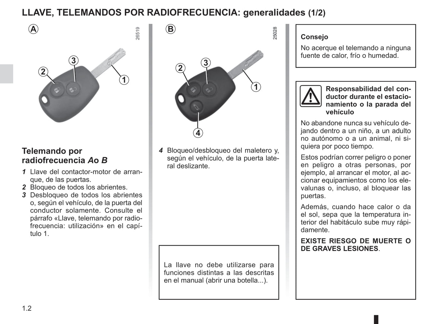 2018-2019 Renault Trafic Owner's Manual | Spanish