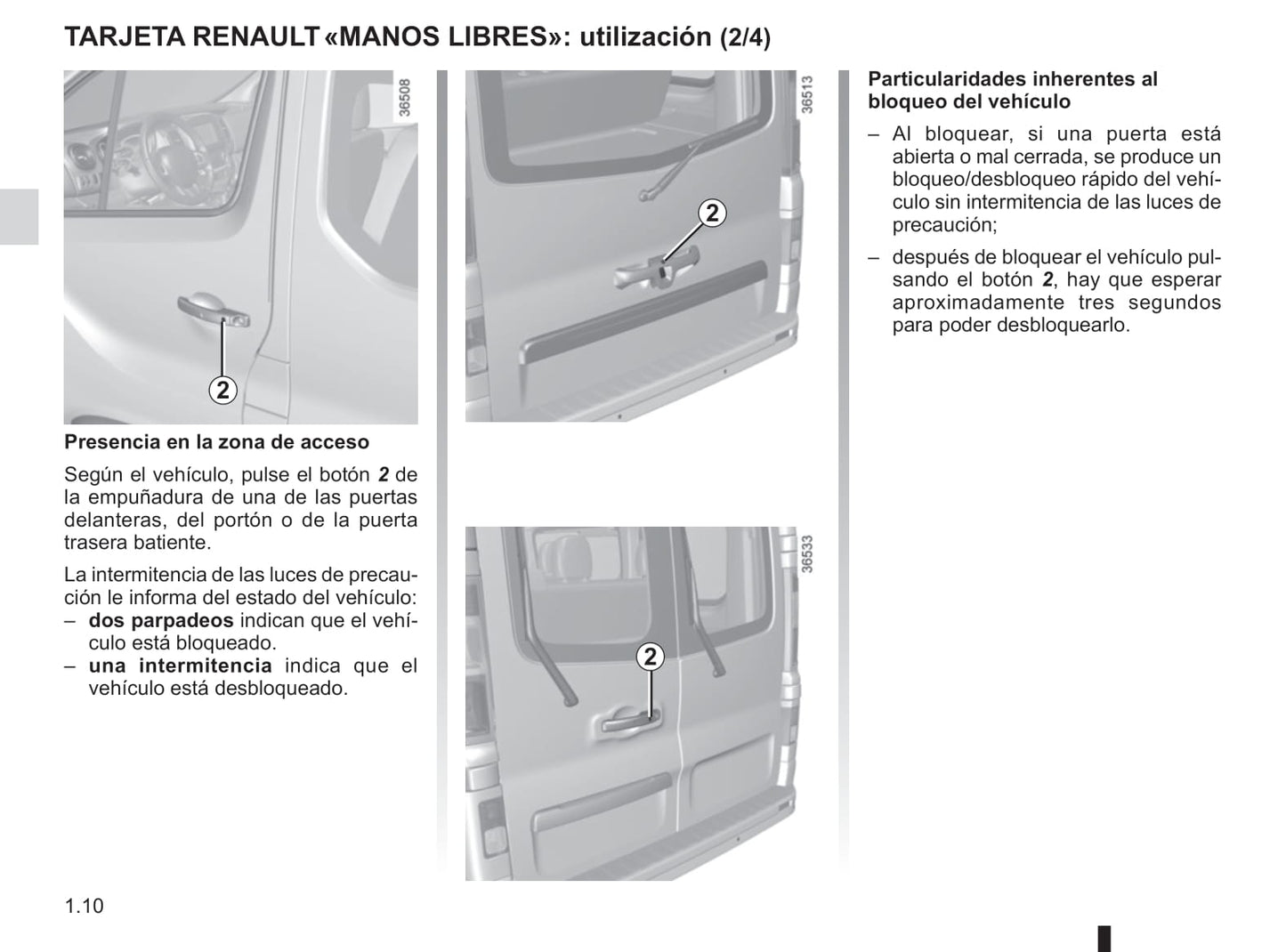 2018-2019 Renault Trafic Owner's Manual | Spanish