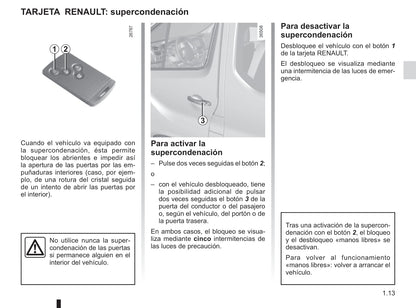 2018-2019 Renault Trafic Owner's Manual | Spanish